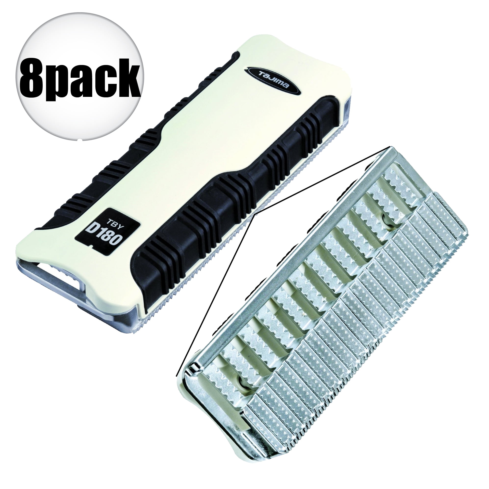 Tajima TBYD-180 Drywall Rasp with Edge Trimmer & Shaping Tool 8-Pack by Tajima Tool Corp
