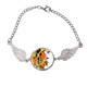 thumbnail image 1 of La geometría de la hoja de arce patron de flores Pulsera pulsera pulsera alas de ángel pulsera, 1 of 3