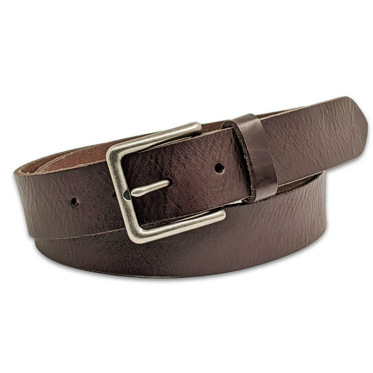 Genuine Leather FULL GRAIN Reversible Men's Belt Pin Buckle Formal Belt  Size 38