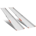 thumbnail image 1 of Ruedamann Rampe pour Fauteuil Roulant en Aluminium de 8 Pi, Supporte jusqu'à 800 Lb, Rampe Réglable pour Fauteuil Roulant, Conception Plus Grand de 11,4 Po L, Convient aux Fauteuils Roulants Manuels, aux Trottinettes Lourdes et aux Fauteuils Roulants Électriques, 1 of 4