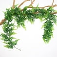 thumbnail image 6 of Artificial Fern Garland - 66.9 Inch Boston Fern Vine with Rattan Details, Realistic Hanging Greenery for Wedding Arch, Backdrop, Wall & Garden Decor | Indoor/Outdoor Decoration, 6 of 9