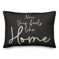 thumbnail image 2 of Creative Products Black Feels Like Home 14x20 Indoor / Outdoor Pillow, 2 of 3