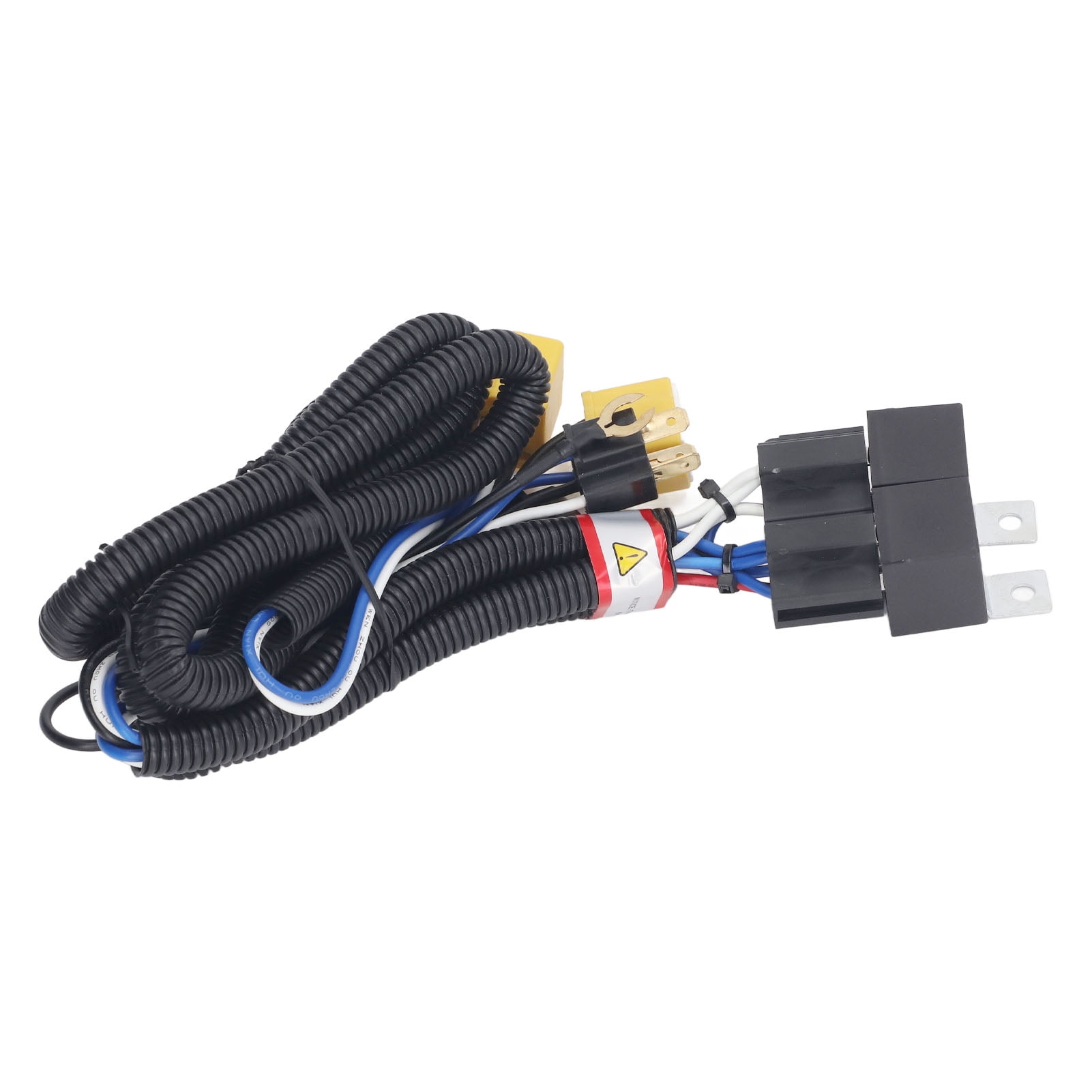 Headlight Relay Harness, 12V 40A H4 Relay Harness Double Relays For Vehicle