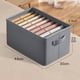 thumbnail image 3 of Divisor de ropa interior Organizador Armario Cajón Caja de almacenamiento de ropa (9 compartimentos), 3 of 9