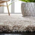 thumbnail image 3 of SAFAVIEH Hudson Jaye Plush Geometric Shag Area Rug, Beige/Ivory, 7' x 7' Square, 3 of 9
