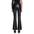 thumbnail image 4 of KOMOO Women Faux Leather Pants High Waist Straight Wide Leg PU Legging Flared Zipper Trousers, 4 of 9