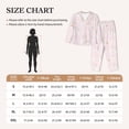 thumbnail image 3 of KLL Rainboe And Rabbit Print Women's Long Sleeve Pajamas with Pants Sleepwear Loungewear 2 Set-XX-Large, 3 of 7