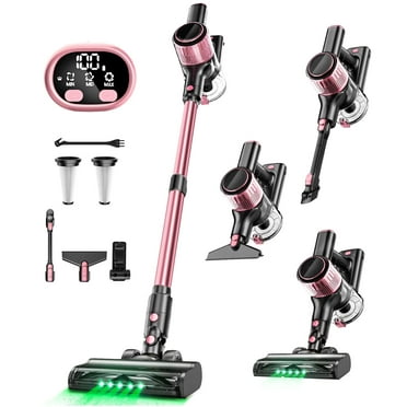 Cocbny Cordless Vacuum Cleaner, 8 in 1 Lightweight Stick Vacuum for Home Hardwood Floor Carpet Pet Hair, A27, Pink