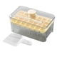 thumbnail image 2 of Ice Trays, Ice Cubes Tray With Lid And Bin,28 Pcs Square Ice Cubes Molds With Ice,Easy Release & Save Space, Ice Cubes Storage Container Set, 2 of 8