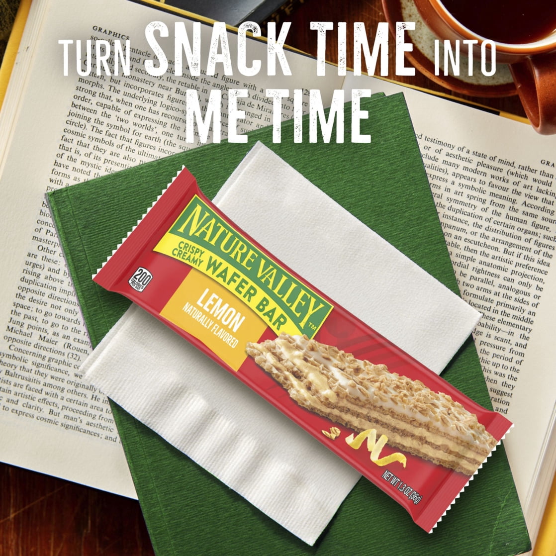 (6 pack) Nature Valley Lemon Crispy Creamy Whole Grain Waffer Bars, 5 Bars, 6.5oz, Cardboard Box