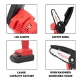 thumbnail image 4 of S SERENABLE 4 Inch Electric Small Trimming Cutting Pruning Operated Woodworking 21V 2pcs Battery red, 4 of 9