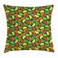thumbnail image 1 of Lemons Throw Pillow Cushion Cover, Healthy Organic Exotic Food Semi Sliced Watermelon Orange Kiwi Lime Graphic Fruits, Decorative Square Accent Pillow Case, 18 X 18 Inches, Multicolor, by Ambesonne, 1 of 2