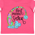 thumbnail image 4 of Inktastic Best Middle Sister Colorful Rainbow Swirls Girls Toddler T-Shirt, 4 of 5