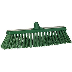 Vikan 20" Push Broom- Extra Stiff - Green (4 Units)