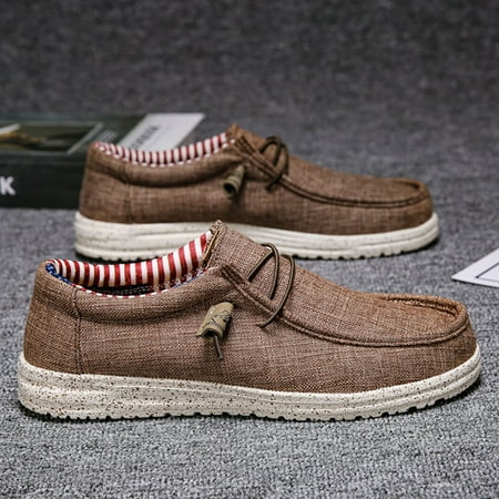 

Men‘s Linen Casual Slip On Loafers