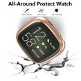 thumbnail image 6 of Case Cover Fit for Fitbit Versa 4, Sense 2, TSV 3pcs Watch Screen Protector, Soft TPU All-Around Shockproof Full Protective Bumper, Smartwatch Protective Case Accessories for Men Women, 6 of 7