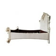 thumbnail image 4 of ACME Vendome Queen Bed, Two Tone Ivory Fabric & Antique Pearl Finish, 4 of 5