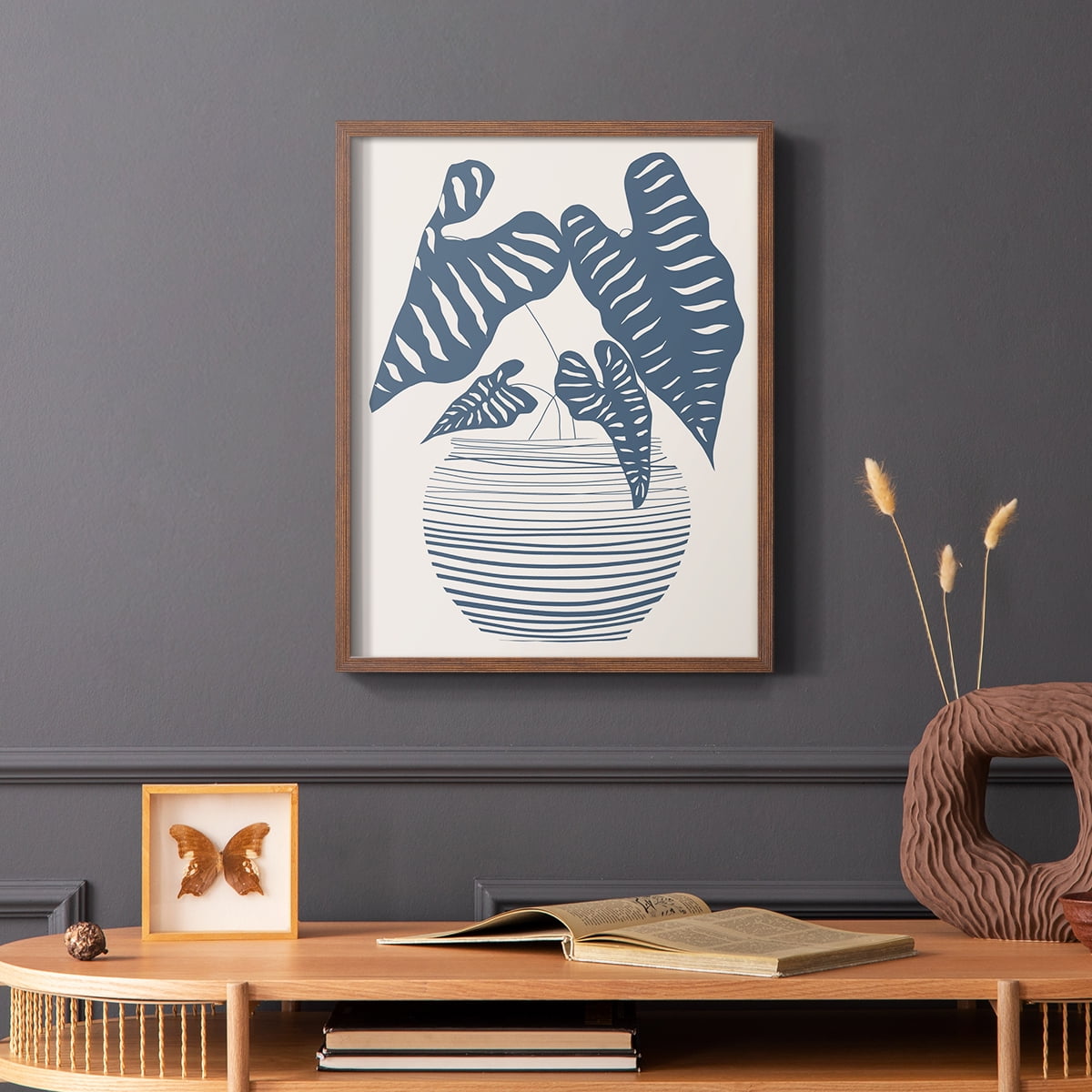 Wired in Monochrome I Framed Print - Solid Wood in Single Picture Frame Solid Wood 2 Framed Print