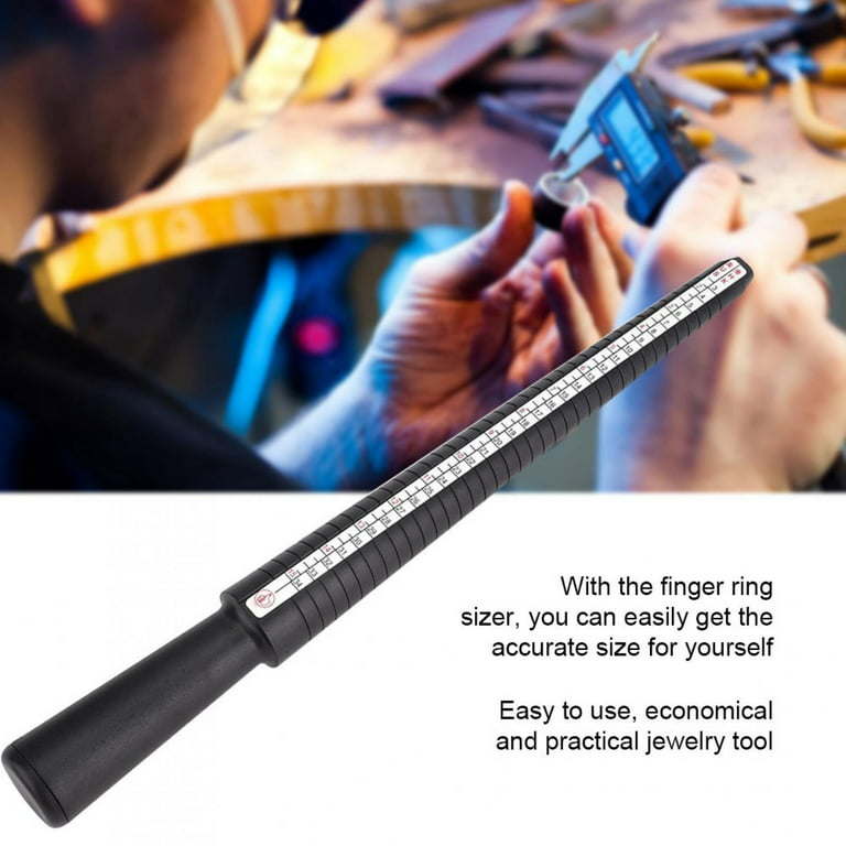 Ring Sizer Measuring Tool Set Steel Mandrel Ring Sizing Kit Finger
