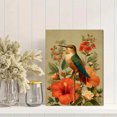 thumbnail image 2 of Hummingbird Hibiscus Canvas Wall Art 15.75x11.81 Inches, 2 of 8