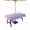 White Purple, variant on Outdoor Tablecloth with Umbrella Hole, Turquoise White Ombre Spillproof Waterproof Outdoor Table Cover, Modern Country Abstract Stripes Patio Tablecloths for Party/Garden/Picnic, Square 60"x60"