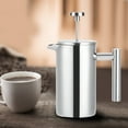 thumbnail image 3 of Cafetière de presse, Dekaim 350 ml Machine à café de presse en acier inoxydable à double pont à isolation thermique, 3 of 14