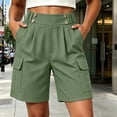 thumbnail image 6 of Byworldtasic Women's Lightweight Hiking Shorts with Pockets Running Casual Cargo Shorts for Golf Travel Athletic Camping, 6 of 9