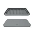 thumbnail image 4 of Receptor de Goteo para Refrigerador, Bandeja de Goteo de Silicona para Mini Refrigerador, Bandeja Rectangular para Refrigerador Gris, 4 of 4