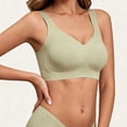 thumbnail image 6 of Mifsaly Womens Wireless Sports Bra with V Neck Wide Shoulder Straps Smooth Molded Cups and Longline Underband Comfortable Active Bralette for Yoga Fitness and Daily, 6 of 7