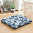 thumbnail image 4 of Bright Floral Floor Pillow - Supportive Square Zabuton with Colorful Retro Flower Design, 4 of 6