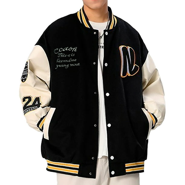 Sudadera Bomber Shendy Vendy Para Hombre Estilo Universitario Beisbolera