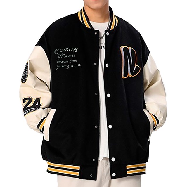 Sudadera Bomber Shendy Vendy Para Hombre Estilo Universitario Beisbolera