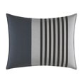 thumbnail image 5 of Nautica | Rendon Collection Set-100% Cotton Cozy & Soft, Durable & Breathable Striped Comforter with Matching Shams, King, Charcoal, 5 of 5
