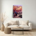 thumbnail image 3 of 1pc Western - themed Canvas Painting of a Cowboy on Horseback Admiring Majestic Mountain Peaks in the Desert, framed Decor room hanging Wall Picture Decor for Home Gifts, living room, bathroom,, 3 of 8