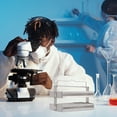thumbnail image 2 of MasteelfCA Glass Slides Rack Stainless Steel Staining Rack Microscope Slides Holder, 2 of 8
