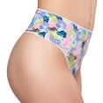 thumbnail image 3 of Tanga Ilusión para Dama, Cintura Alta Estampada Multicolor Talla XG, 3 of 4