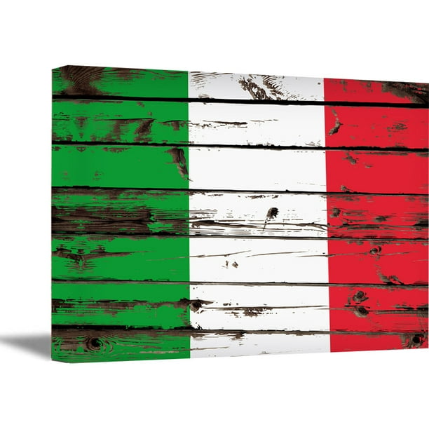 Awkward Styles Italian Flag Wall Art Italy Canvas Wall Decor Patriotic
