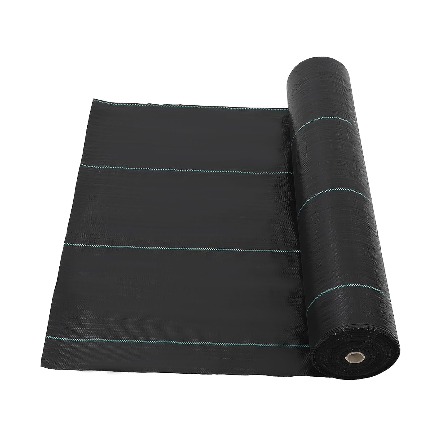 Acekid 3x300Ft 2.4oz Premium Weed Barrier Landscape Fabric, High Permeability Weed Control for Flower Bed, Black