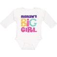 thumbnail image 3 of Inktastic Memaw Big Girl Girls Long Sleeve Baby Bodysuit, 3 of 5