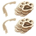 thumbnail image 1 of Círculos De Madera Decoración De Huella De Oso Hueco Hecho A Mano DIY Colgante De Astillas De Madera Para El Hogar ANGGREK Arte y Manualidades, 1 of 8
