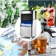 thumbnail image 7 of Commercial Ice Maker Machine, 550Lb/24H, 30'' Wide Ice Machine with 440.9Lb Large Storage Bin, Clear Ice Cube Air Cooled Stainless Steel Ice Maker for Bar/Cafe/Restaurant/Business, 1340W, 7 of 7