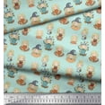 thumbnail image 3 of Soimoi Crepe Silk Fabric Cute Girl Kids Print Fabric by the Yard 42 Inch Wide, 3 of 3