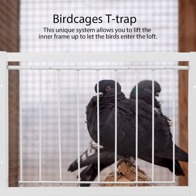 Birdcage T-Trap Door Wire Bars Frame Entrance Trapping Doors Supplies Racing Birds Catch Bar For Easy Installation