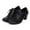 Black, variant on TIEVOSA Retro Flat Toe Mid Heel Women's Shoes