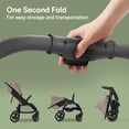 thumbnail image 6 of Mompush Nova Baby Stroller, Spacious Seat, Extra-Large UPF 50+ Canopy, Khaki, 22LB, Unisex, 6 of 9