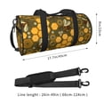 thumbnail image 4 of KLL Bees and Honeycombs Duffle Bag For Men Women Sport Gym Fitness Tote Travel Training Workout Basketball Football Weekender, 4 of 8