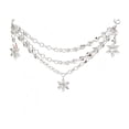 thumbnail image 2 of Acrylic Christmas Tree Ornament Decor 3-Layer Crystal Bead Garland, 19.7in Lightweight Hanging Swag with Snowflakes Ice Cones, Draping Decoration for Tree Mantel Fireplace, 2 of 6