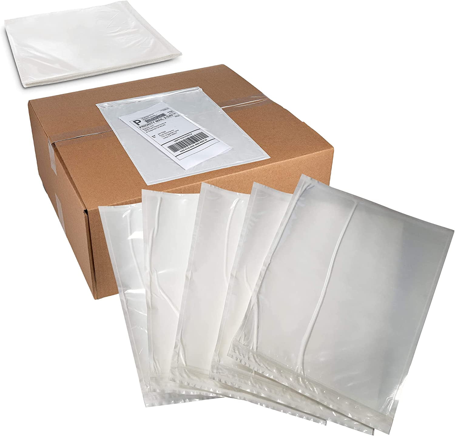 Resealable Document Envelopes, Clear, 9 x 12