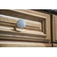 thumbnail image 5 of Zeckos White Cast Iron Scallop Seashell Cabinet Drawer Pulls Set of 6, 5 of 10