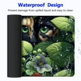 thumbnail image 4 of Green Desk Mat XL Cat Cute Plant Cool Desk Pad Keyboard Mat Flower Mouse Pad Green Desk Mat Desk Decor with Stitched Edges Non-Slip Large Computer Mat, 4 of 6